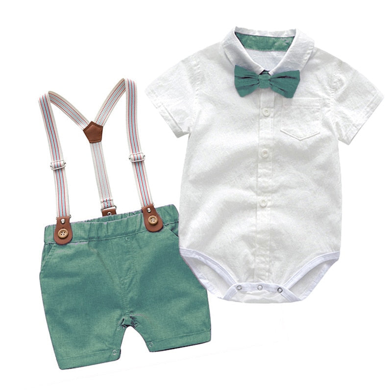 Conjunto de Body e Bermuda para Bebê de 3 Meses a 3 Anos