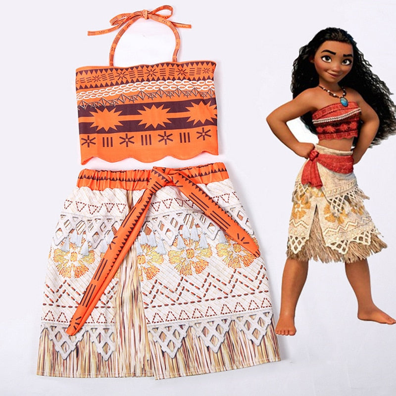 Fantasia da Moana - 3 a 10 Anos