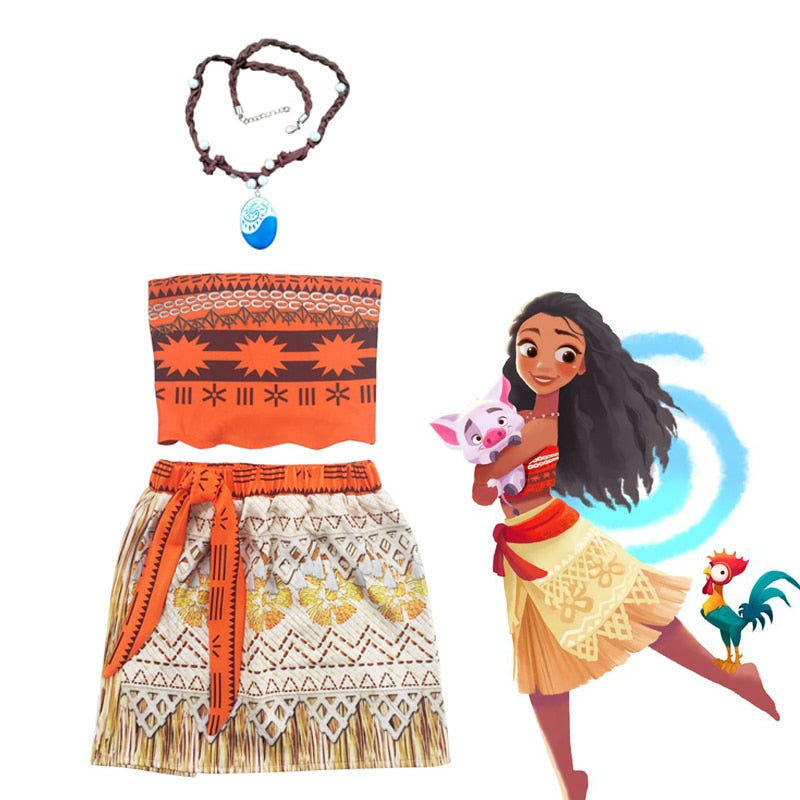 Fantasia da Moana - 3 a 10 Anos