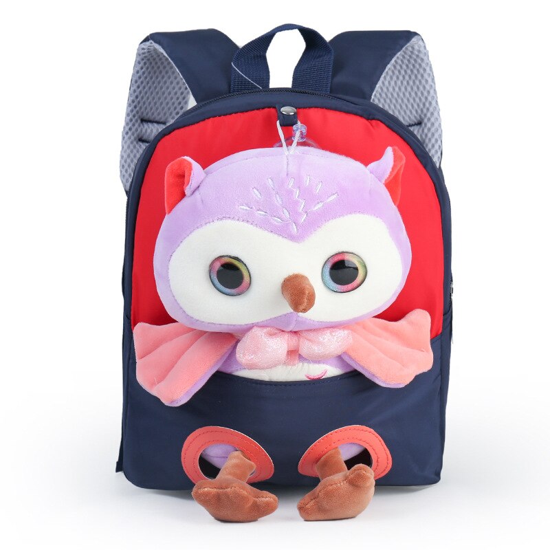 Mochila Escolar Infantil de Tigres e Corujas