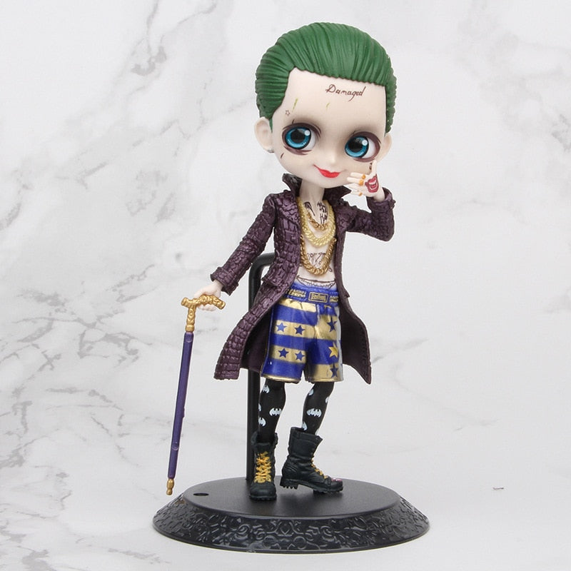 Q posket Arlequina, Coringa, Mulher Maravilha figura de ação anime bonecos colecionáveis