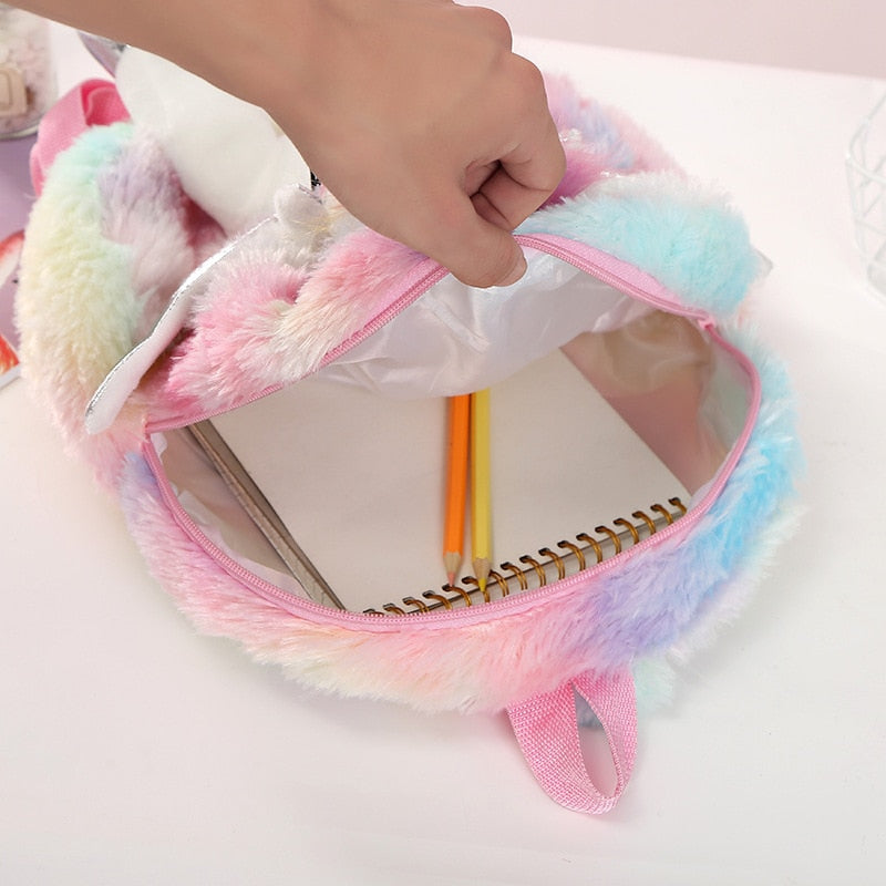 Mochila Escolar Infantil de Unicórnio
