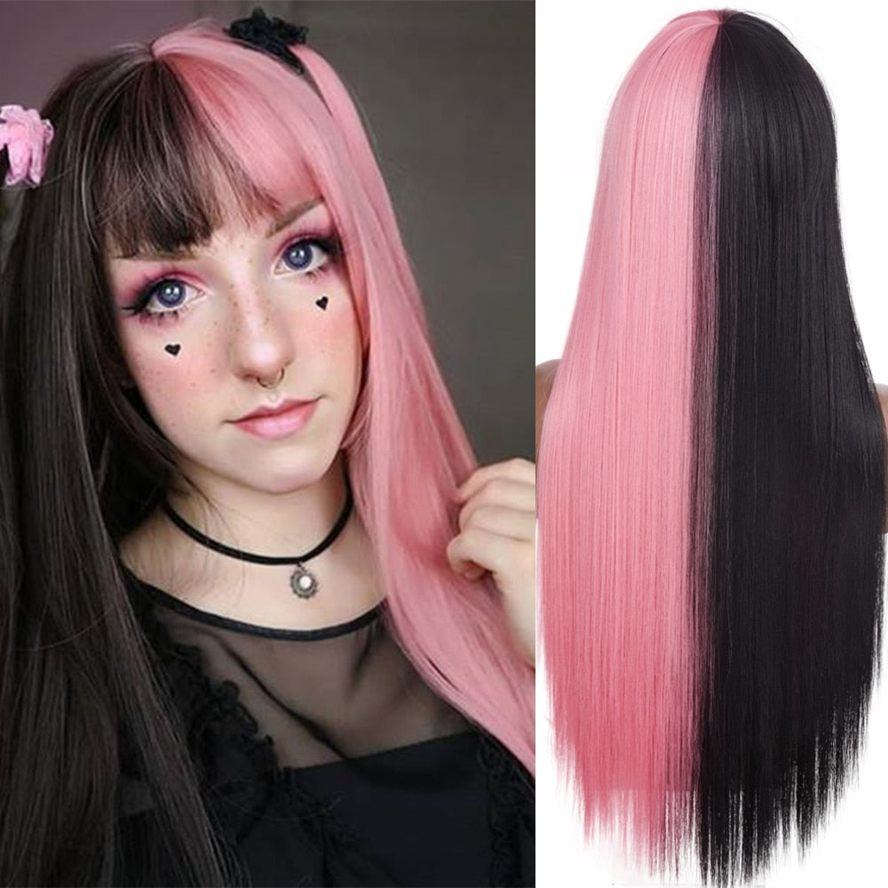 Peruca Feminina de Cabelo Sintético