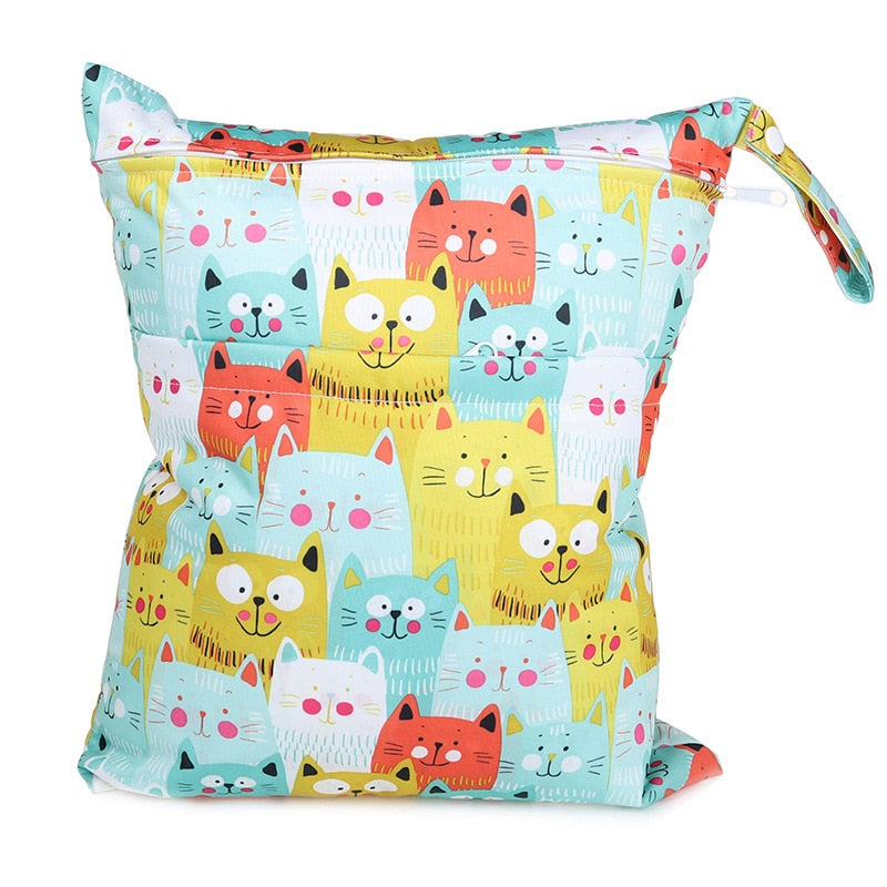 Bolsa Impermeável para Fraldas/Roupas Molhadas de Bebê
