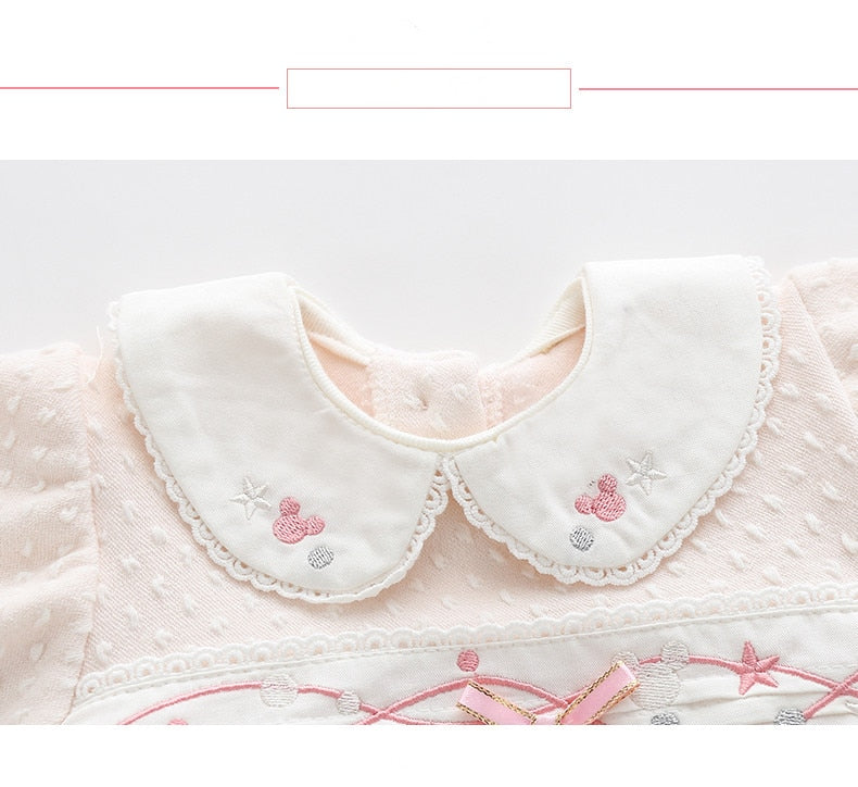Body Com Touca e Meia para Meninas 3 a 18 Meses