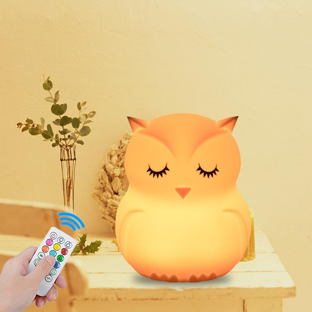 Luminária de LED de Animais com Temporizador e Controle Remoto