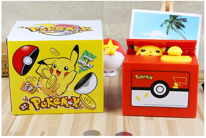 Cofre pega moedas Pikachu