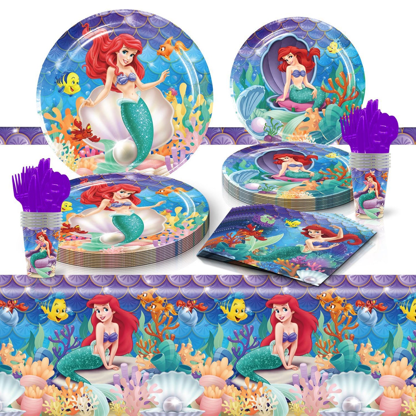 Itens para Decoração de festa ''A Pequena Sereia''