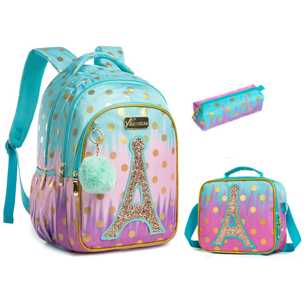 Kit Mochila Escolar Infantil Paris