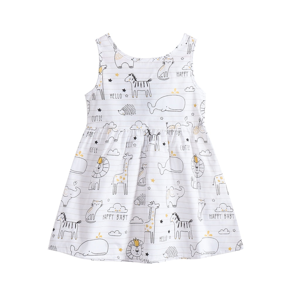 Vestido de verão para meninas - 9 meses a 6 anos