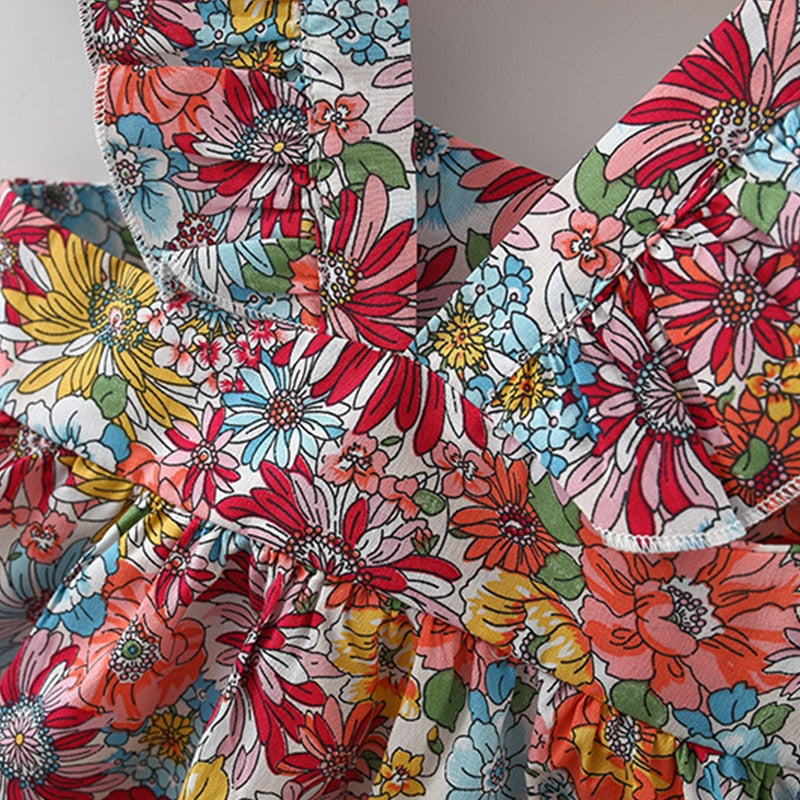 Vestido Floral com Bolsa - 9 meses a 3 anos