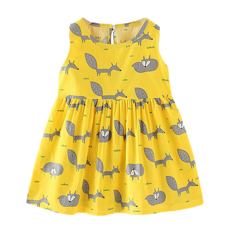Vestido Infantil de Verão para Princesas - 12 meses a 5 anos