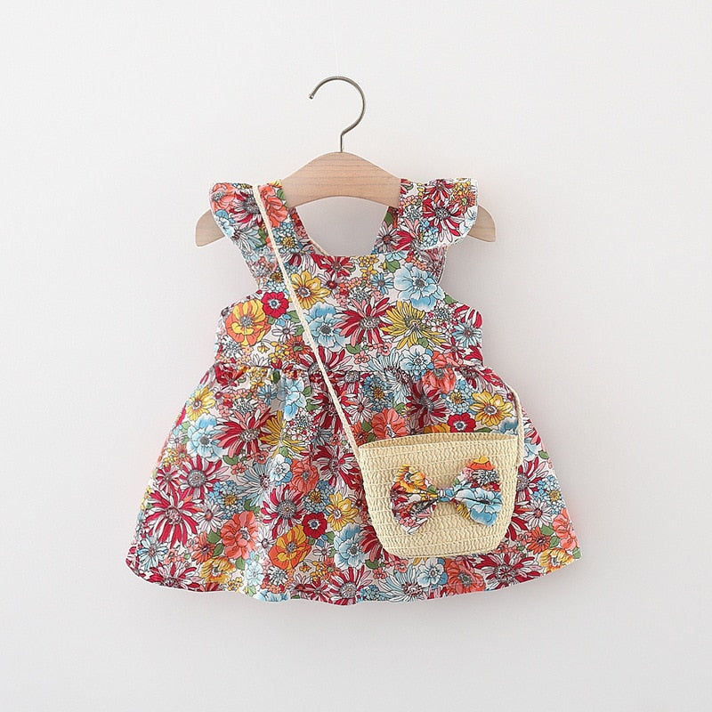 Vestido de Verão Florido - 6 meses a 3 anos