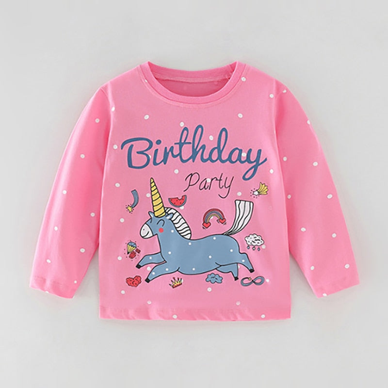Blusa manga longa para crianças - 2 a 7 anos