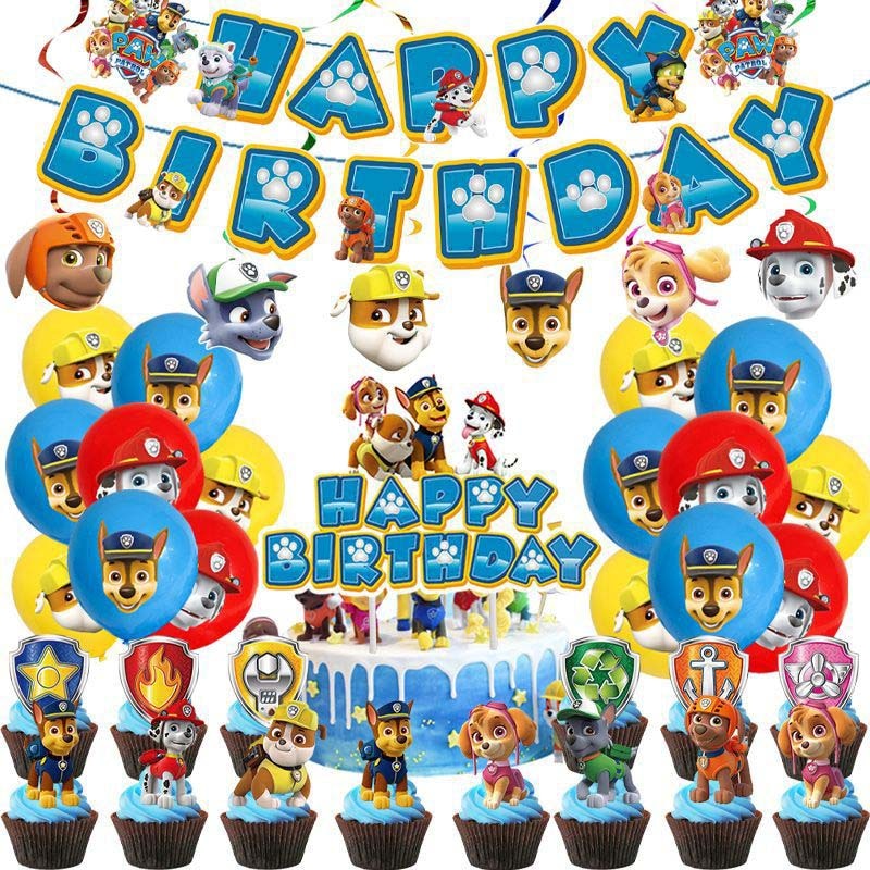 Decoração Patrulha Canina de Aniversário para Meninos
