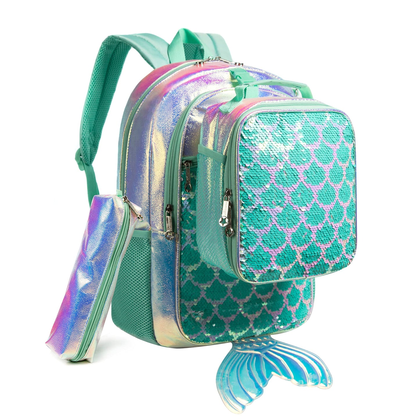 Kit Mochila Escolar Infantil Coloridas e Brilhantes