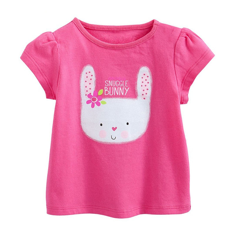 Blusas Para Meninas Com Desenho Animado - 2 a 9 anos