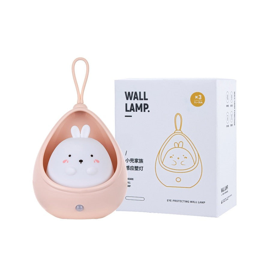 Luminária de Led recarregável com sensor, em silicone