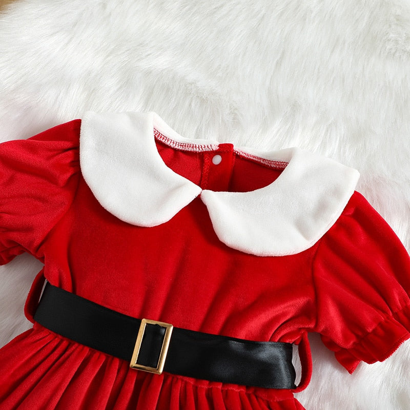 Vestido Mamãe Noel para Crianças