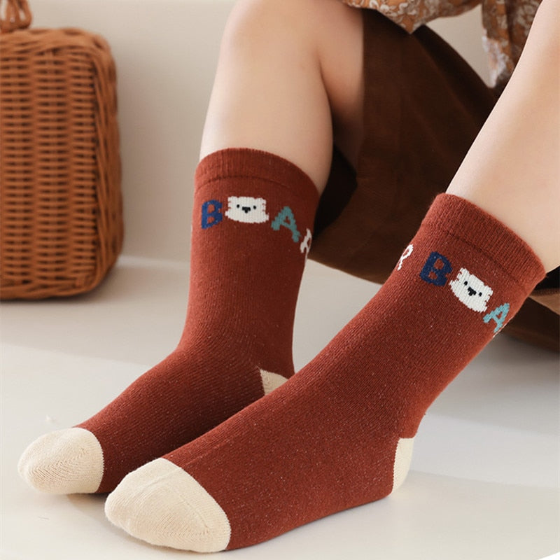 Kit de 5 Pares de Meia Infantil e Criança - 1 a 12 anos