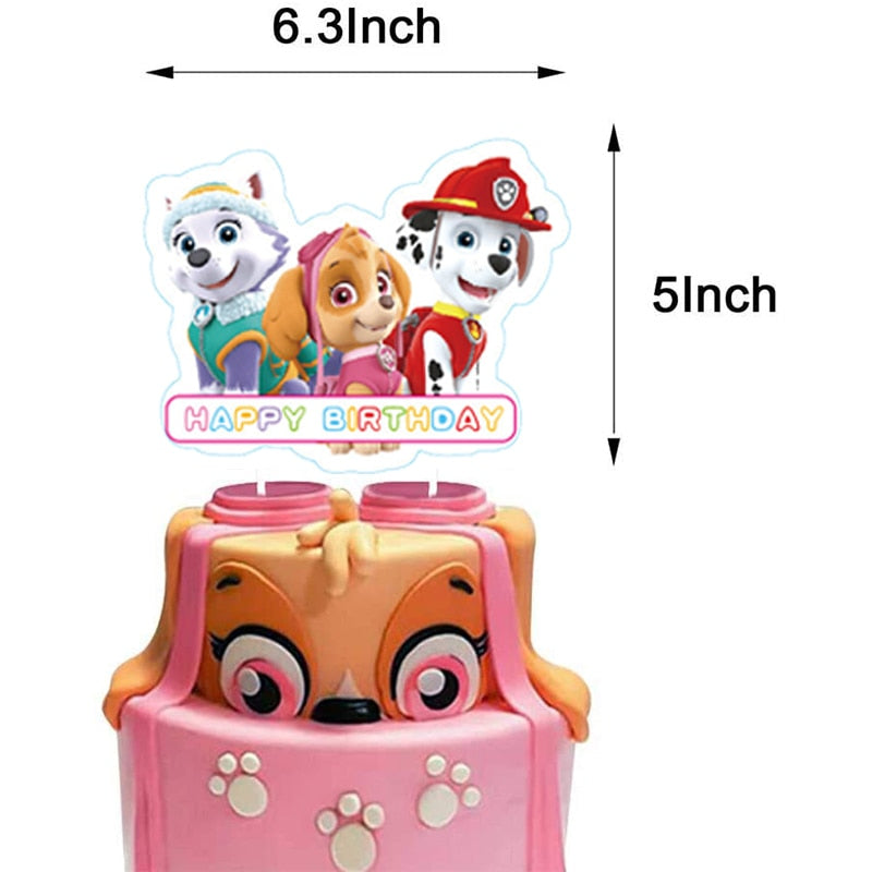 Decoração Patrulha Canina de Aniversário para Meninas