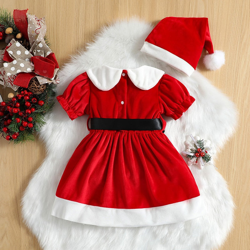 Vestido Mamãe Noel para Crianças