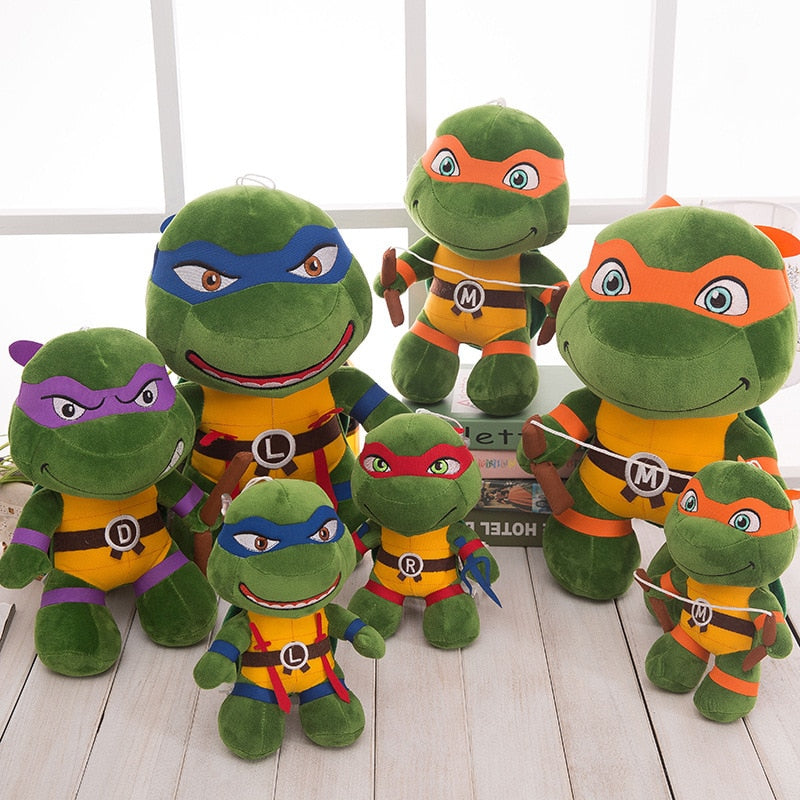 As Tartarugas Ninja em Pelúcia - 20 a 25 cm