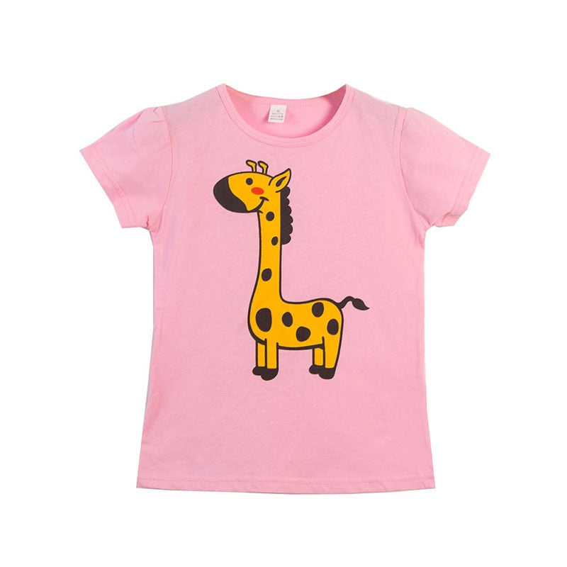 Blusas Para Meninas Com Desenho Animado - 2 a 9 anos