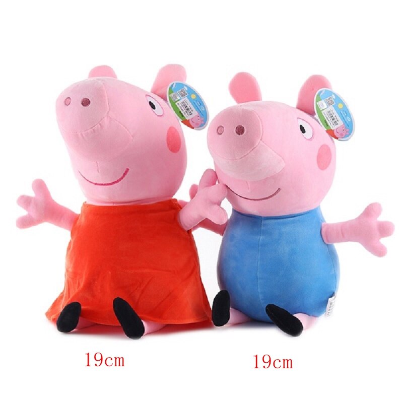 Peppa Pig e Família Conjunto Pelúcia