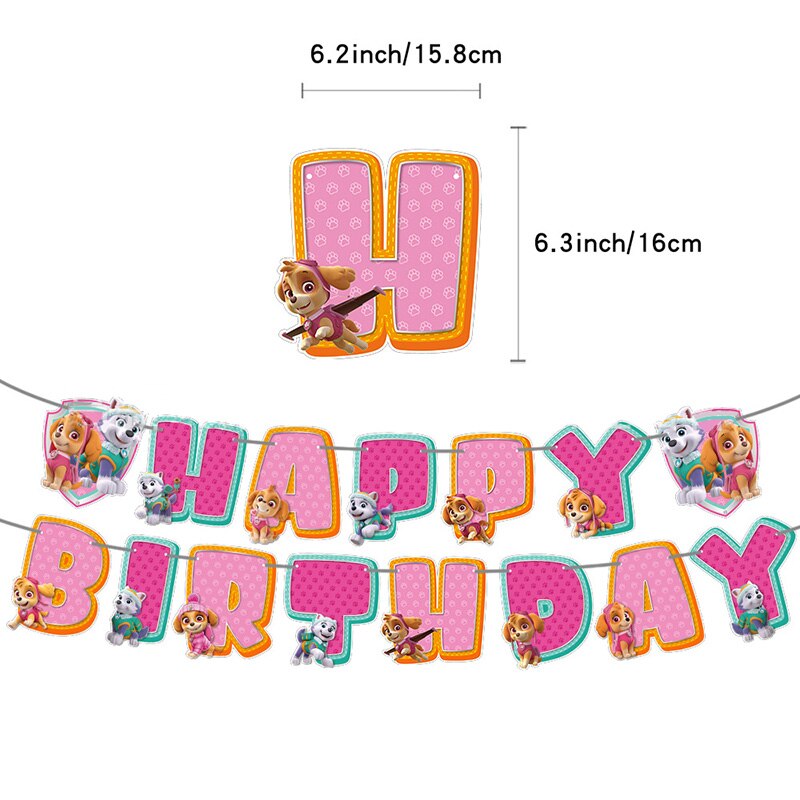 Decoração Patrulha Canina de Aniversário para Meninas