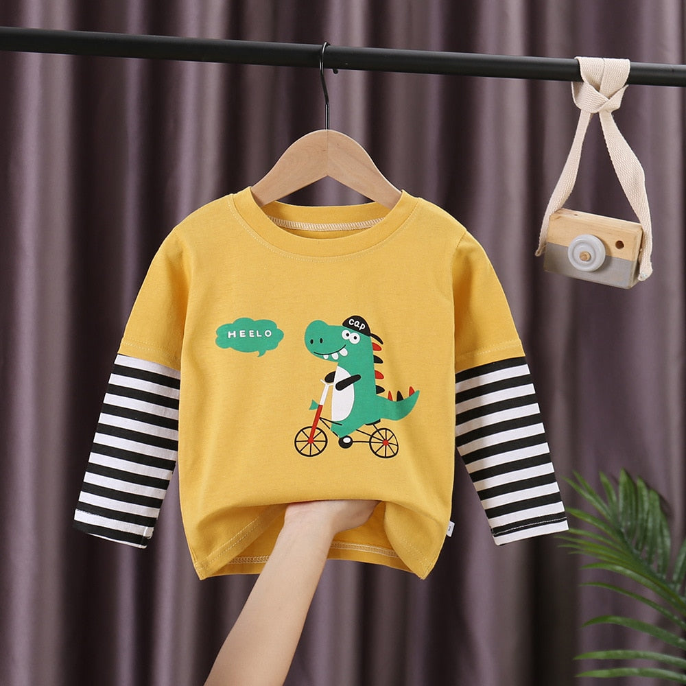 Blusa manga longa para crianças - 2 a 7 anos