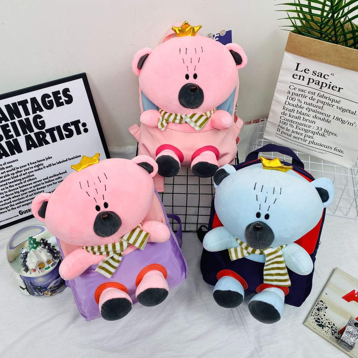 Mochila Escolar Infantil de Urso