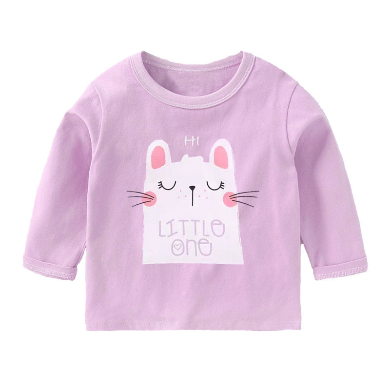 Blusa manga longa para crianças - 2 a 7 anos