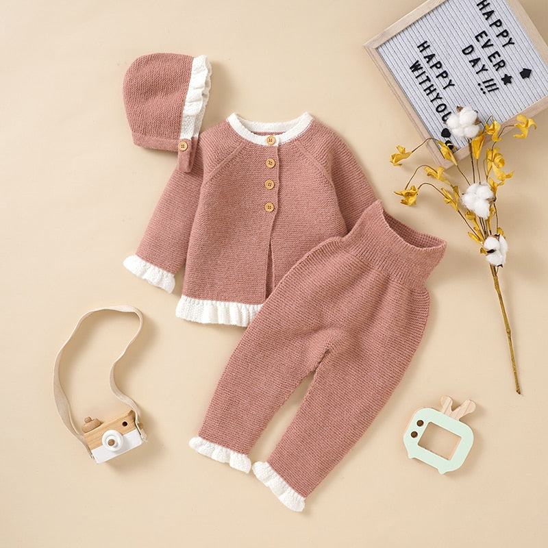 Conjunto Moletom e Calça com Chapéu - 6 meses a 3 anos