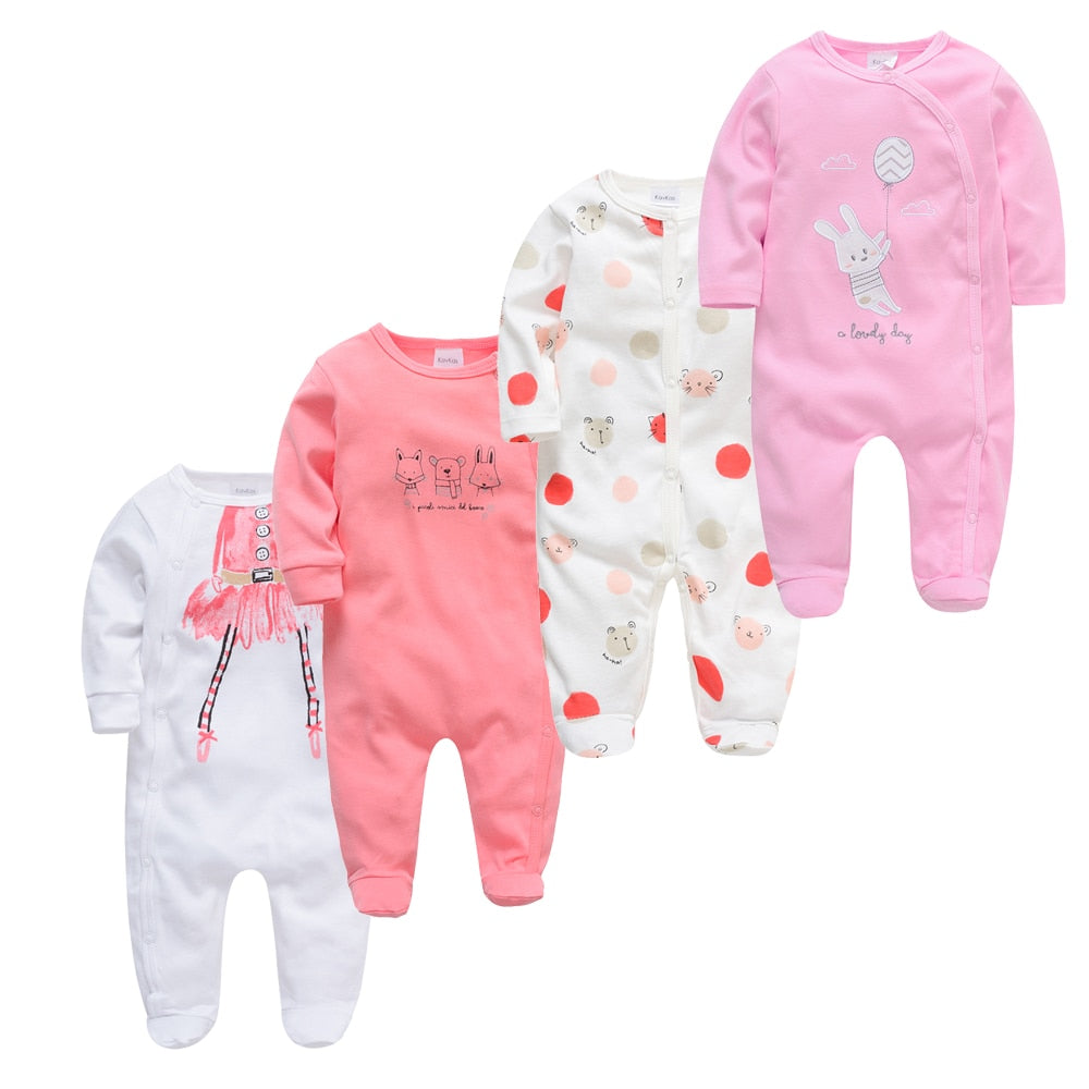 Pack com 3/4 Macacões Infantis - RN a 1 ano