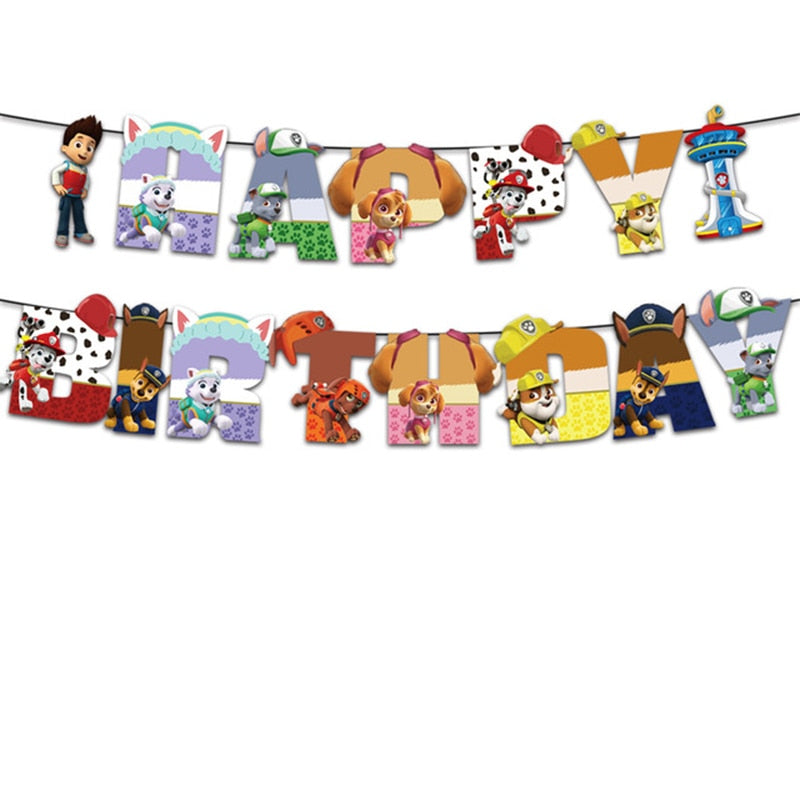 Decoração Patrulha Canina de Aniversário para Meninos