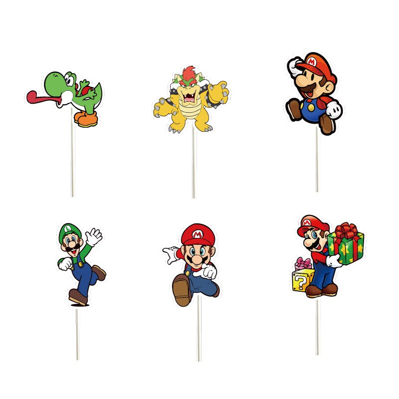 Pack com 24 topos do Mario