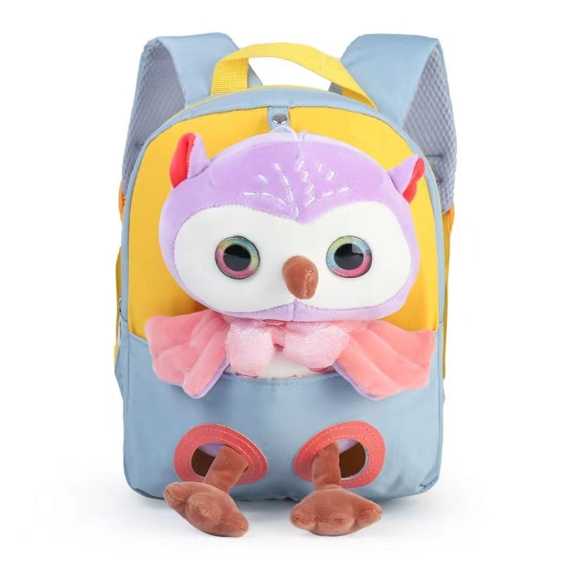 Mochila Escolar Infantil Animais de Pelúcia