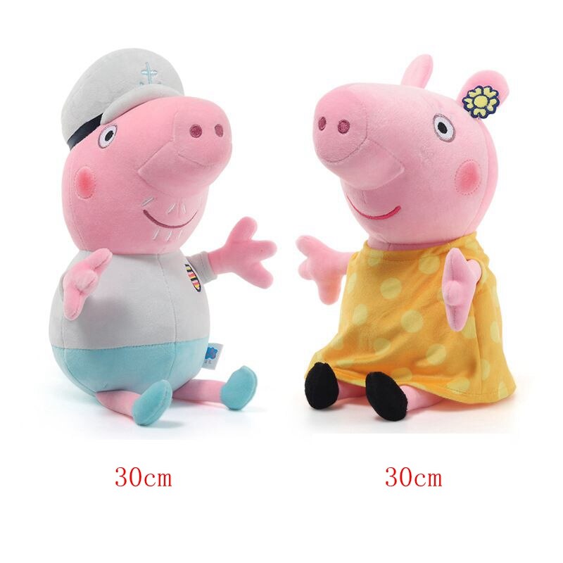 Peppa Pig e Família Conjunto Pelúcia