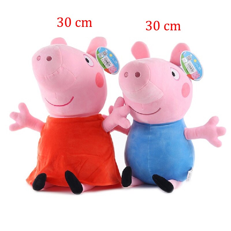 Peppa Pig e Família Conjunto Pelúcia