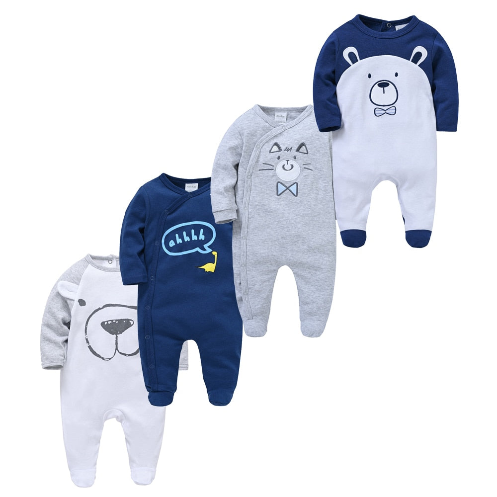 Pack com 3/4 Macacões Infantis - RN a 1 ano