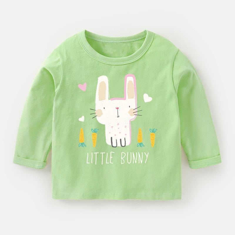 Blusa manga longa para crianças - 2 a 7 anos