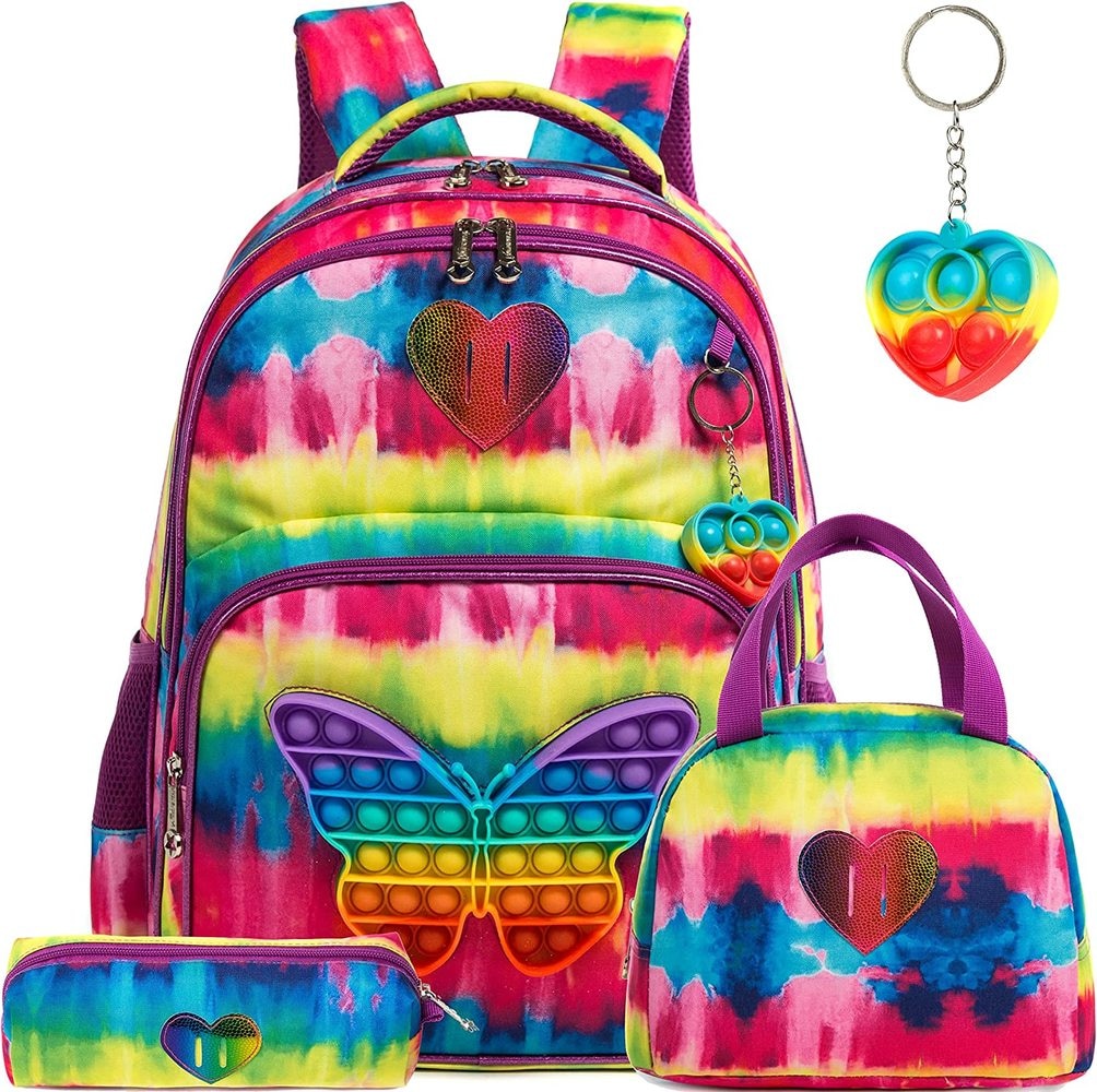 Kit Mochila Escolar Infantil Colorida Pop It
