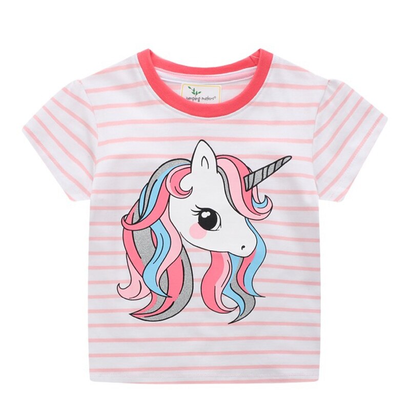 Blusa do Unicórnio para meninas - 2 a 7 anos
