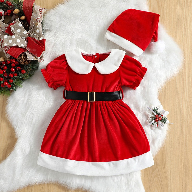 Vestido Mamãe Noel para Crianças