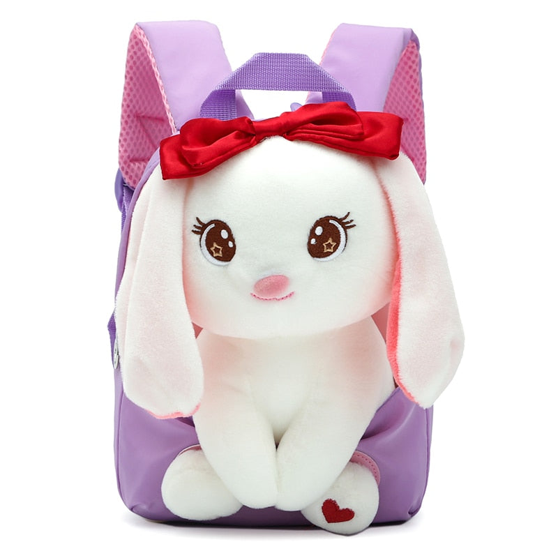 Mochila Escolar Infantil Animais de Pelúcia