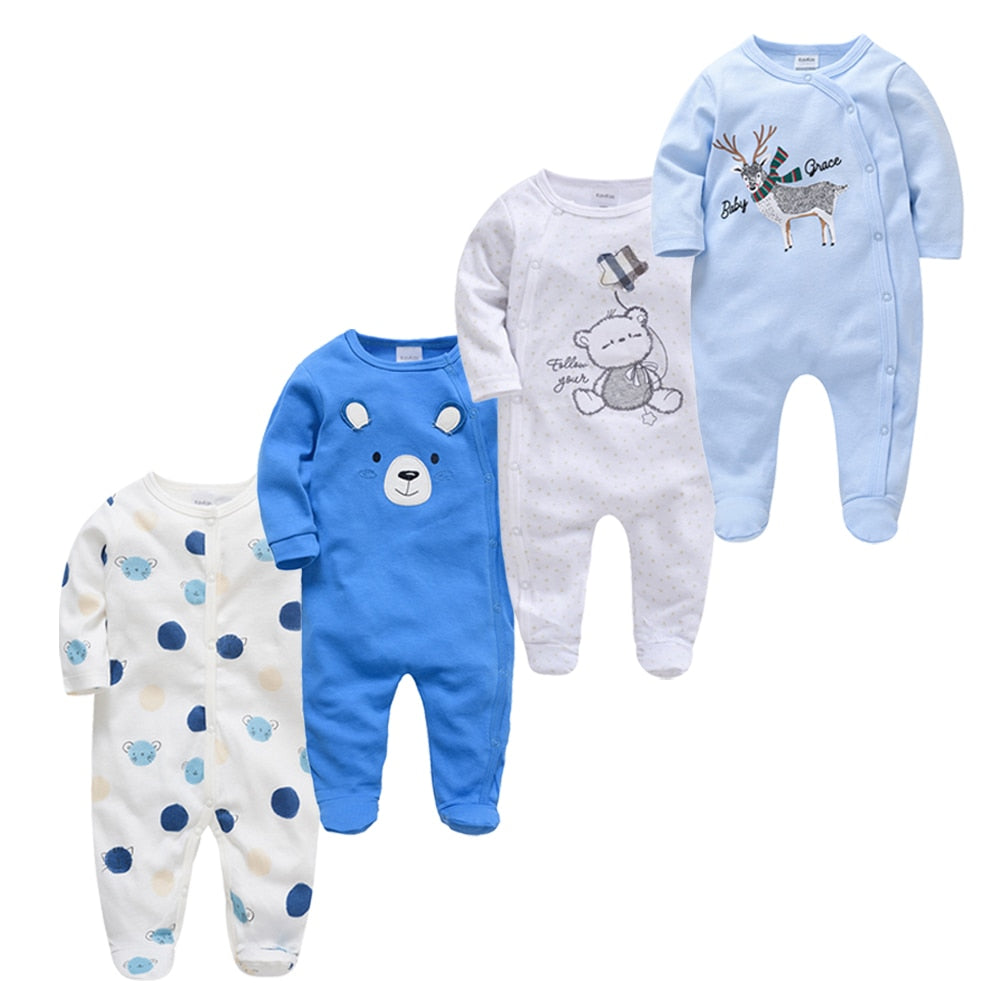 Pack com 3/4 Macacões Infantis - RN a 1 ano
