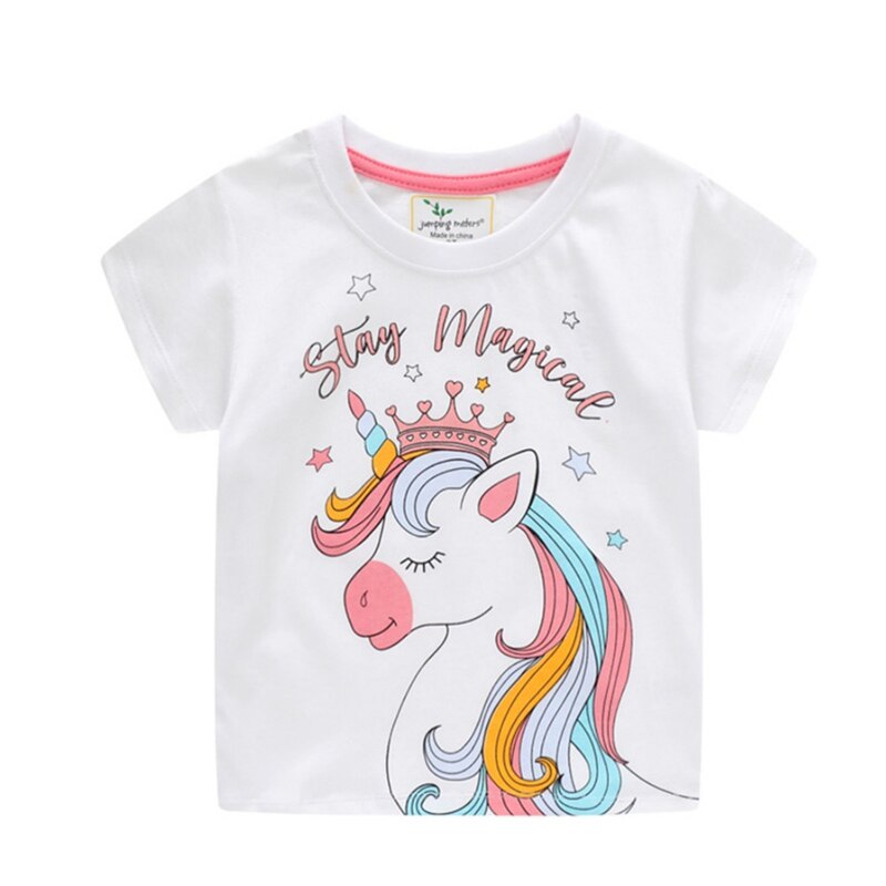 Blusa do Unicórnio para meninas - 2 a 7 anos