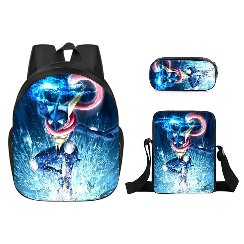 Conjunto Bolsa Lancheira e Estojo Pokémon