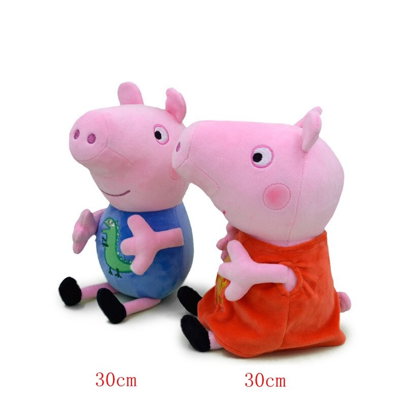 Peppa Pig e Família Conjunto Pelúcia
